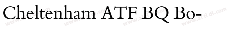 Cheltenham ATF BQ Bo字体转换